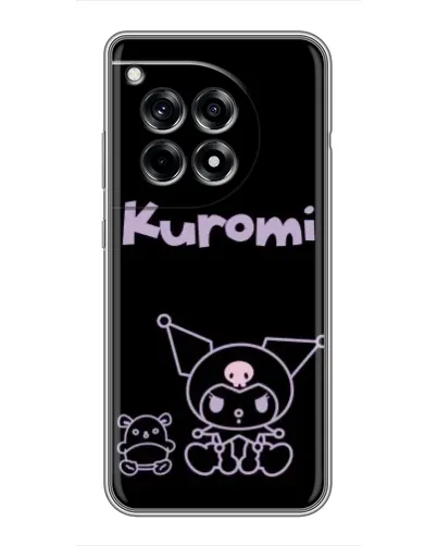 Чохол для OnePlus 12 Pro з картинкою «Kuromi — чорний мінімалізм»