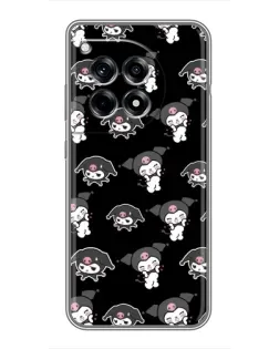 Чохол для OnePlus 12 Pro з картинкою «Чорний паттерн Kuromi»
