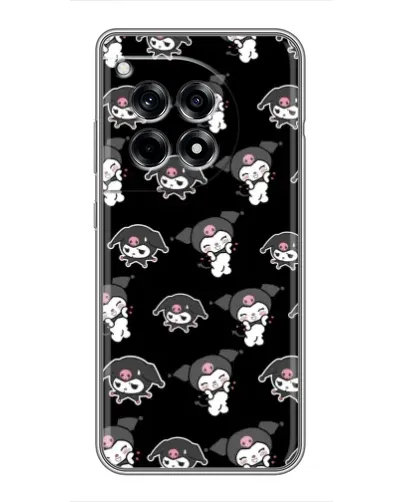 Чохол для OnePlus 12 Pro з картинкою «Чорний паттерн Kuromi»