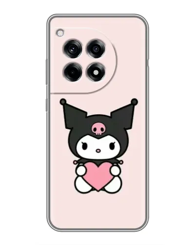 Чохол для OnePlus 12 Pro з картинкою «Kuromi та серце»