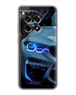 Чохол для OnePlus 12 Pro з картинкою «Погляд BMW з синіми фарами» Чохол для OnePlus 12 Pro з картинкою «Погляд BMW з синіми фарами»