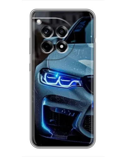 Чохол для OnePlus 12 Pro з картинкою «Погляд BMW з синіми фарами»