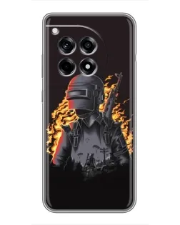 Чохол для OnePlus 12 Pro з картинкою «PUBG — вогняний силует» Чохол для OnePlus 12 Pro з картинкою «PUBG — вогняний силует»
