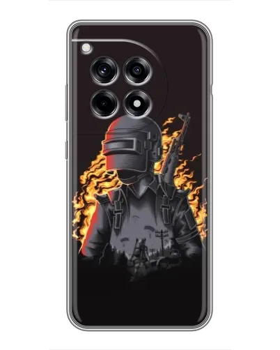 Чохол для OnePlus 12 Pro з картинкою «PUBG — вогняний силует» Чохол для OnePlus 12 Pro з картинкою «PUBG — вогняний силует»