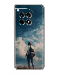 Чохол для OnePlus 12 Pro з картинкою «Герой PUBG на скелі» Чохол для OnePlus 12 Pro з картинкою «Герой PUBG на скелі»
