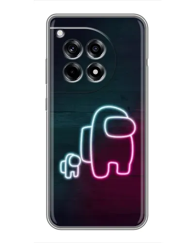 Чохол для OnePlus 12 Pro з картинкою «Among Us неон-арт» Чохол для OnePlus 12 Pro з картинкою «Among Us неон-арт»