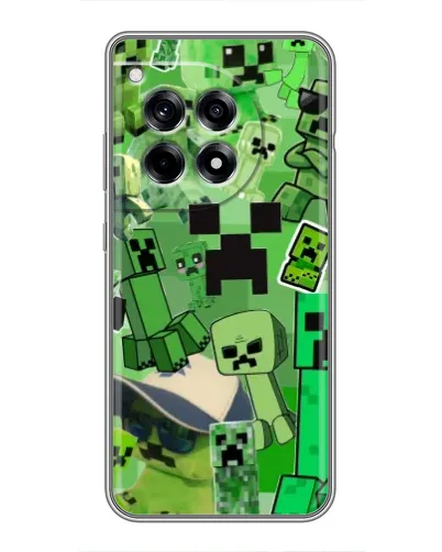 Чохол для OnePlus 12 Pro з картинкою «Кріпери Minecraft» Чохол для OnePlus 12 Pro з картинкою «Кріпери Minecraft»