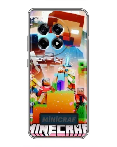 Чохол для OnePlus 12 Pro з картинкою «Minecraft герої гри» Чохол для OnePlus 12 Pro з картинкою «Minecraft герої гри»