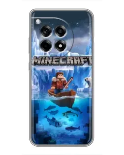 Чохол для OnePlus 12 Pro з картинкою «Minecraft льодянийсвіт»