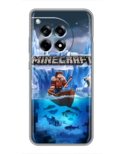 Чохол для OnePlus 12 Pro з картинкою «Minecraft льодянийсвіт» Чохол для OnePlus 12 Pro з картинкою «Minecraft льодянийсвіт»