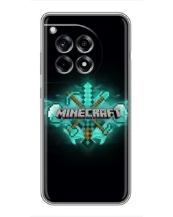 Чохол для OnePlus 12 Pro з картинкою «Minecraft Diamond лого»