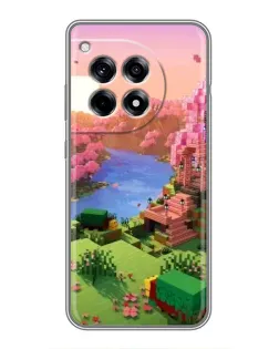 Чохол для OnePlus 12 Pro з картинкою «Рожеве дерево Minecraft»