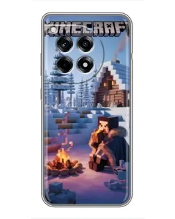 Чохол для OnePlus 12 Pro з картинкою «Зимовий Minecraft»