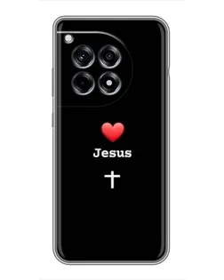 Чохол для OnePlus 12 Pro з картинкою «Серце - Jesus» Чохол для OnePlus 12 Pro з картинкою «Серце - Jesus»