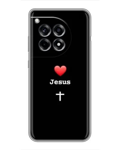 Чохол для OnePlus 12 Pro з картинкою «Серце - Jesus»