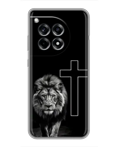 Чохол для OnePlus 12 Pro з картинкою «Лев та Хрест»
