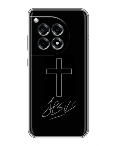 Чехол для OnePlus 12 Pro с картинкой «Графический крест Jesus» Чехол для OnePlus 12 Pro с картинкой «Графический крест Jesus»