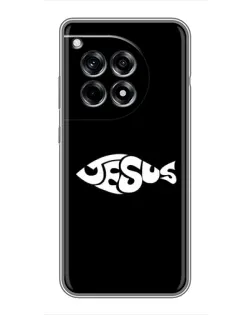Чехол для OnePlus 12 Pro с картинкой «Рыба Jesus»