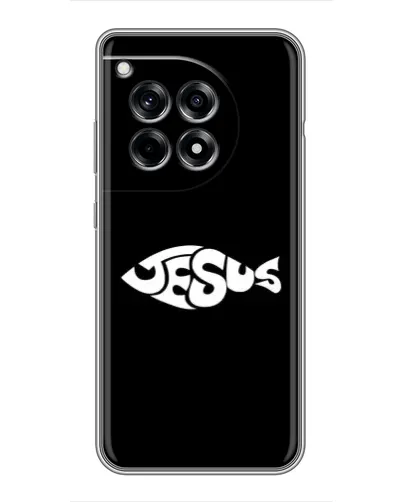 Чехол для OnePlus 12 Pro с картинкой «Рыба Jesus» Чехол для OnePlus 12 Pro с картинкой «Рыба Jesus»