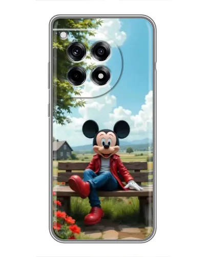 Чохол для OnePlus 12 Pro з картинкою «Міккі на лавці»