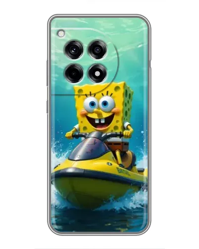 Чохол для OnePlus 12 Pro з картинкою «Спанч Боб на гідроциклі» Чохол для OnePlus 12 Pro з картинкою «Спанч Боб на гідроциклі»