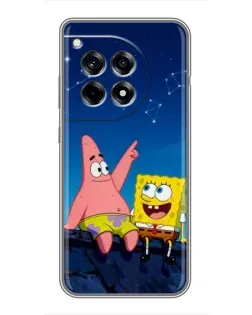 Чохол для OnePlus 12 Pro з картинкою «Губка Боб та Патрік вночі» Чохол для OnePlus 12 Pro з картинкою «Губка Боб та Патрік вночі»