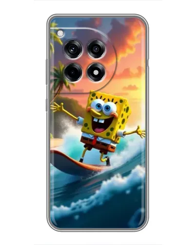 Чохол для OnePlus 12 Pro з картинкою «Губка Боб серфінгіст» Чохол для OnePlus 12 Pro з картинкою «Губка Боб серфінгіст»