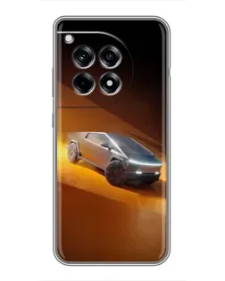 Чехол для OnePlus 12 Pro с картинкой «Cybertruck в пустыне»