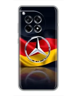 Чохол для OnePlus 12 Pro з картинкою «Mercedes — прапор Німеччини» Чохол для OnePlus 12 Pro з картинкою «Mercedes — прапор Німеччини»