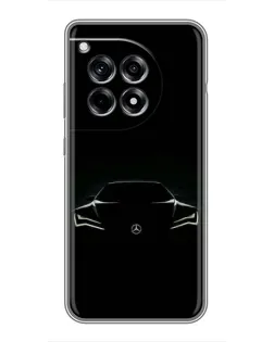 Чохол для OnePlus 12 Pro з картинкою «Mercedes — силует авто» Чохол для OnePlus 12 Pro з картинкою «Mercedes — силует авто»