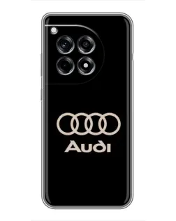 Чохол для OnePlus 12 Pro з картинкою «Audi — золотий логотип»
