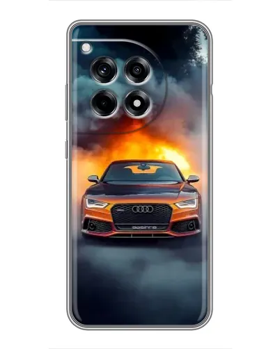 Чохол для OnePlus 12 Pro з картинкою «Audi у вогняному диму» Чохол для OnePlus 12 Pro з картинкою «Audi у вогняному диму»