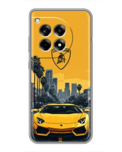Чохол для OnePlus 12 Pro з картинкою «Жовтий Lamborghini місто» Чохол для OnePlus 12 Pro з картинкою «Жовтий Lamborghini місто»