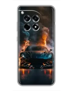 Чохол для OnePlus 12 Pro з картинкою «Lamborghini димна естетика» Чохол для OnePlus 12 Pro з картинкою «Lamborghini димна естетика»