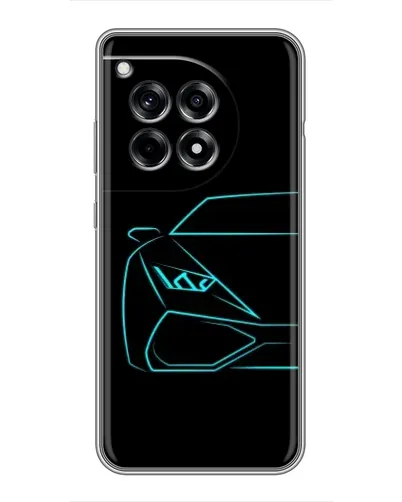 Чохол для OnePlus 12 Pro з картинкою «Блакитний силует Lamborghini» Чохол для OnePlus 12 Pro з картинкою «Блакитний силует Lamborghini»
