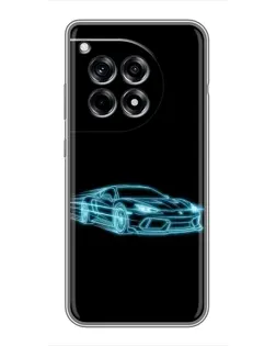 Чохол для OnePlus 12 Pro з картинкою «Неоновий контур Lamborghini» Чохол для OnePlus 12 Pro з картинкою «Неоновий контур Lamborghini»