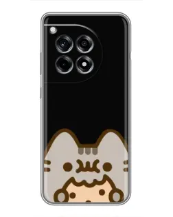 Чохол для OnePlus 12 Pro з картинкою «Пушин на чорному»