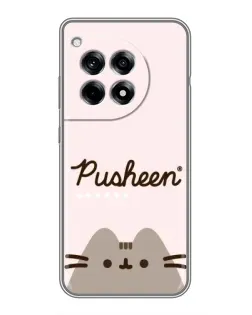 Чохол для OnePlus 12 Pro з картинкою «Pusheen логотип»
