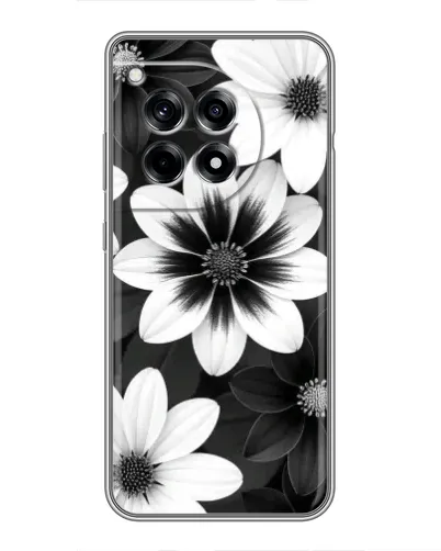 Чехол для OnePlus 12 Pro с картинкой «Монохромные астры»