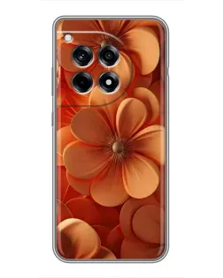 Чохол для OnePlus 12 Pro з картинкою «Помаранчева макро квітка»