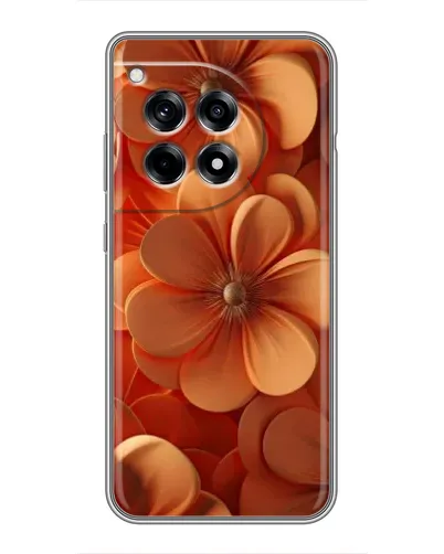 Чехол для OnePlus 12 Pro с картинкой «Оранжевый макро цветок»