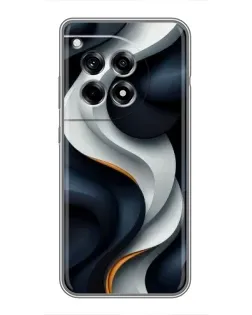 Чохол для OnePlus 12 Pro з картинкою «Об'ємні чорно-білі стрічки» Чохол для OnePlus 12 Pro з картинкою «Об'ємні чорно-білі стрічки»