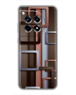 Чохол для OnePlus 12 Pro з картинкою «Коричневі об'ємні квадрати» Чохол для OnePlus 12 Pro з картинкою «Коричневі об'ємні квадрати»