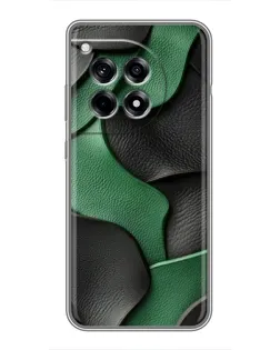 Чохол для OnePlus 12 Pro з картинкою «Зелені шкіряні хвилі» Чохол для OnePlus 12 Pro з картинкою «Зелені шкіряні хвилі»
