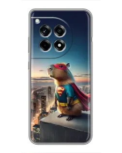 Чохол для OnePlus 12 Pro з картинкою «Капі-мен супергерой» Чохол для OnePlus 12 Pro з картинкою «Капі-мен супергерой»