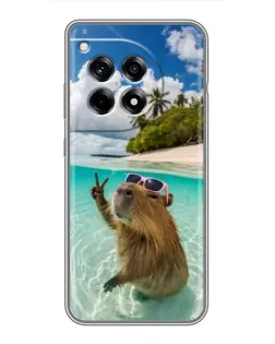 Чохол для OnePlus 12 Pro з картинкою «Капібара на морі» Чохол для OnePlus 12 Pro з картинкою «Капібара на морі»