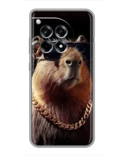Чохол для OnePlus 12 Pro з картинкою «Капібара золотий ланцюг» Чохол для OnePlus 12 Pro з картинкою «Капібара золотий ланцюг»