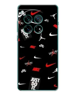 Чехол для OnePlus 12 с картинкой «Nike Mix Pattern»