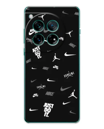 Чехол для OnePlus 12 с картинкой «Nike Black Pattern» Чехол для OnePlus 12 с картинкой «Nike Black Pattern»