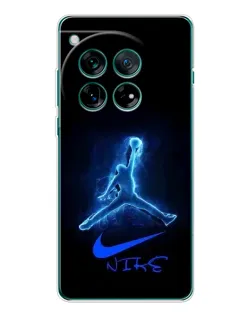 Чехол для OnePlus 12 с картинкой «Jordan Neon Blue»